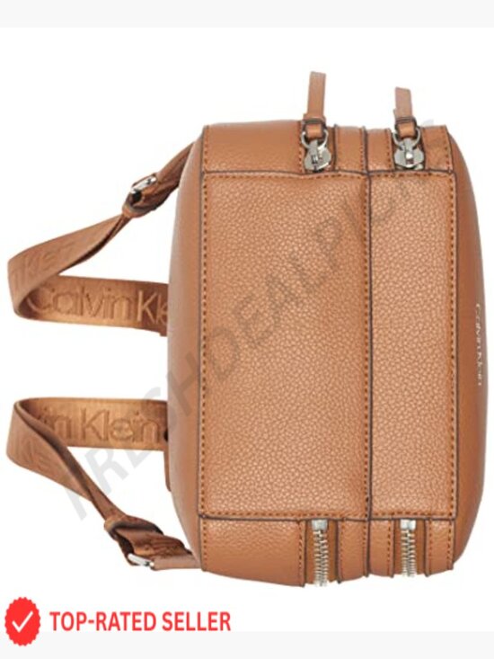 Estelle Vegan Leather Backpack Double Straps Daypack School Travel Work main image 5